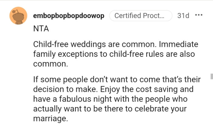 The OP should enjoy the cost savings and enjoy the day