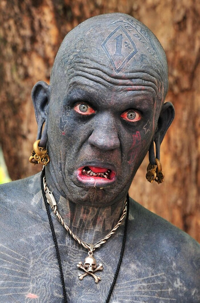 "Most Tattooed Person - Lucky Diamond Rich"