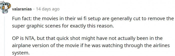 But some of the scenes are deleted