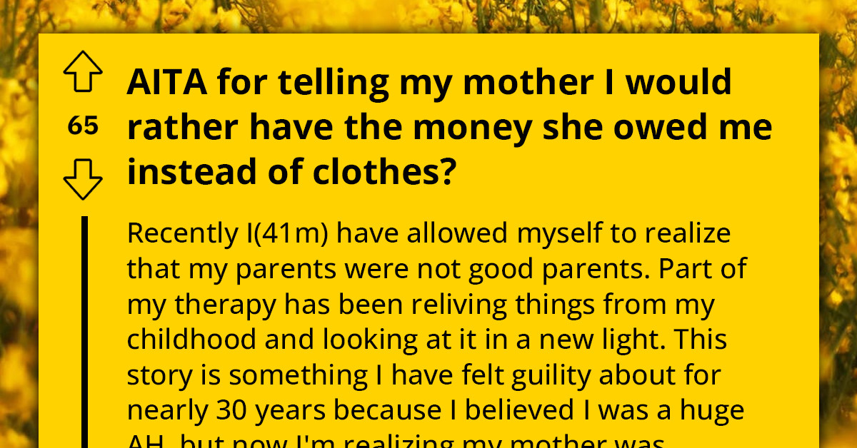 Man In Therapy Realizes He Was A Victim Of Gaslighting By His Mom, Shares An Event And Lets Redditors Judge