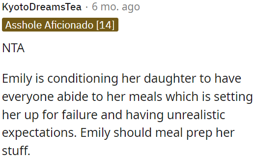 OP's friend should consider meal prepping instead.