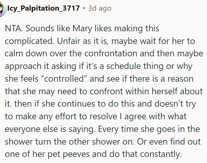 Seems like Mary isn't making this any easier.