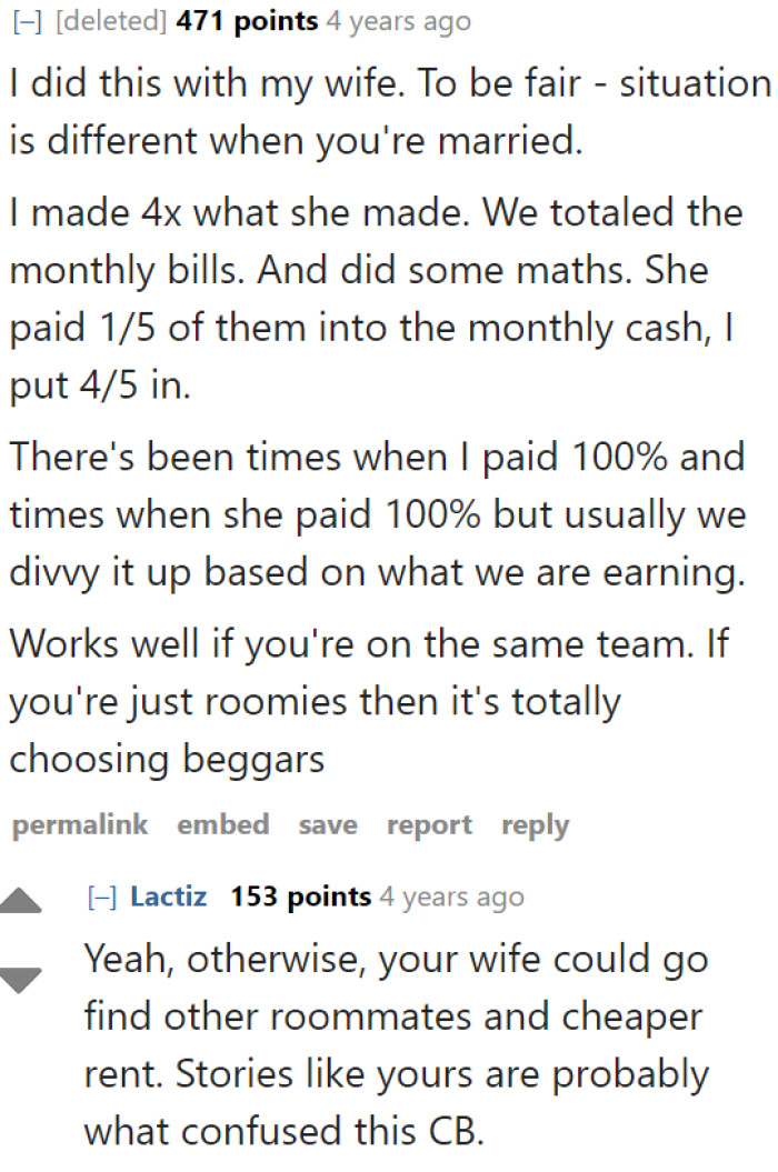 Others also agree that this would only work between couples.