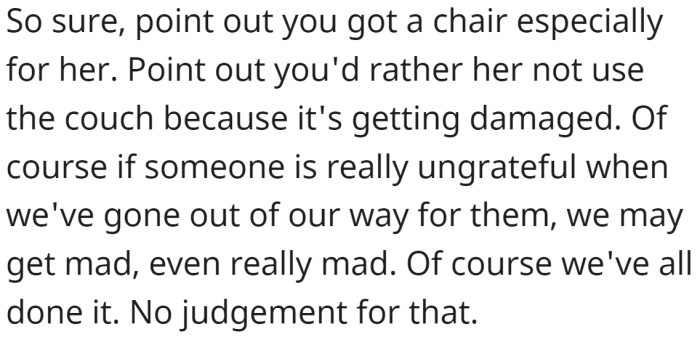 No judgment for that