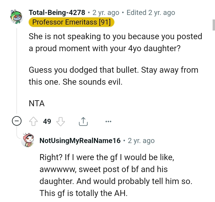 The OP should try and stay away from the girlfriend