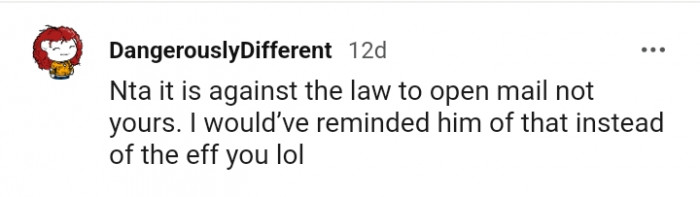 It's against the law to open an email that's not yours