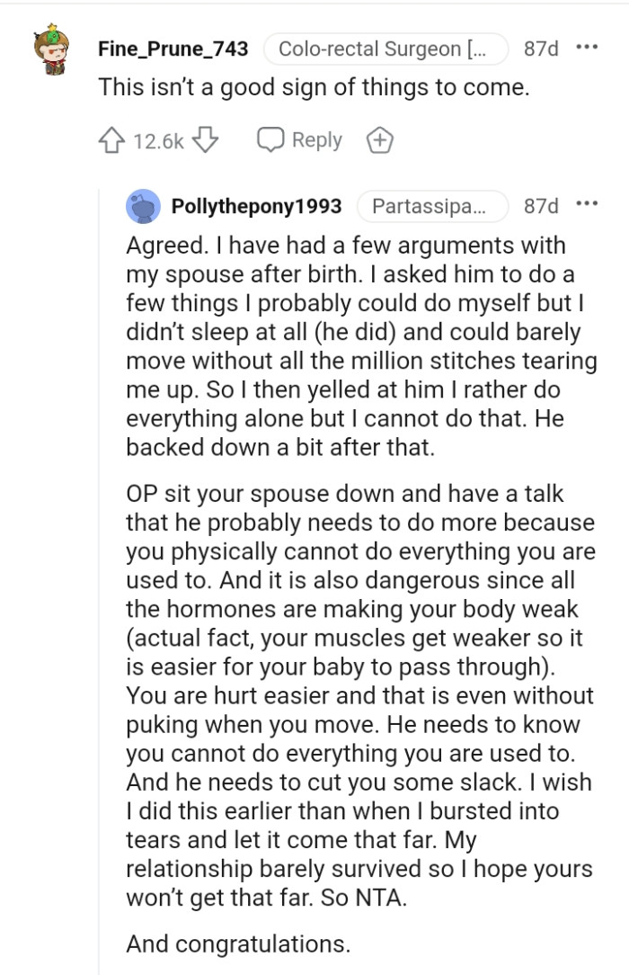 The OP should sit her partner down and have a talk about it