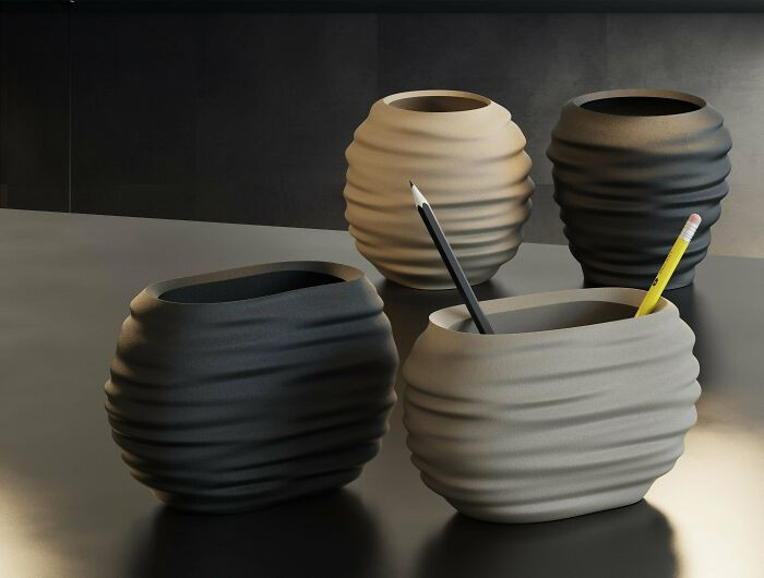 "Japandi-Inspired Desk & Bathroom Holder"