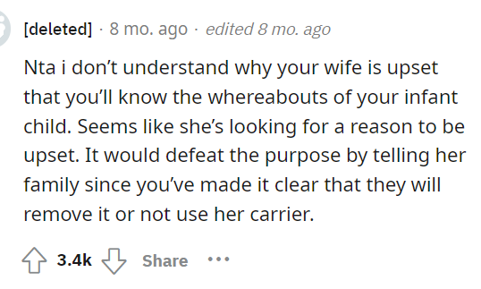 People quickly came to the comments and let OP know that they thought he was NTA here and that he's already explained himself enough.