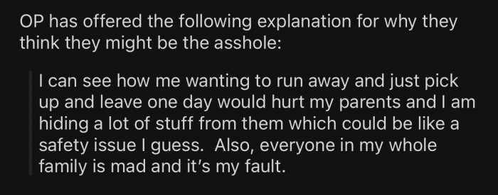 Here's why OP thinks she might potentially be the a-hole: