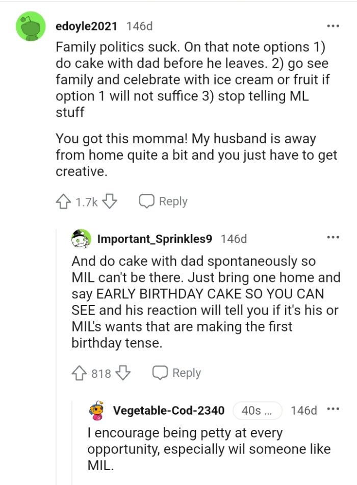 And the comments from other Redditors roll in...