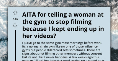 Man Confronts Woman Filming At The Gym After Repeatedly Appearing In Her Videos