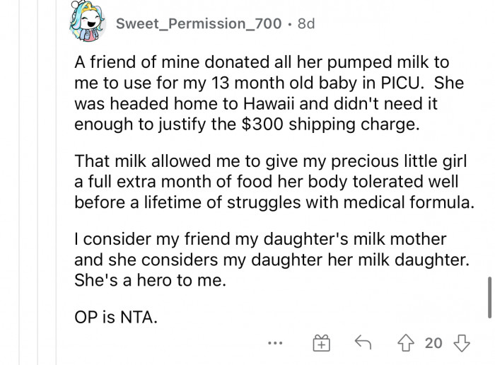 It's okay to have a bond or relationship like this.