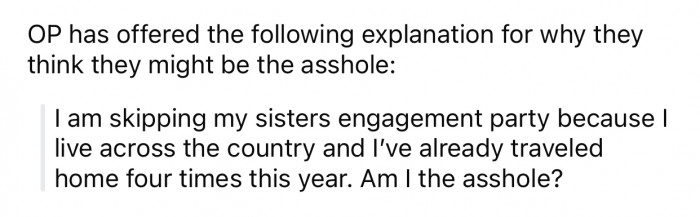 OP thinks she might be the a-hole for the following reason: