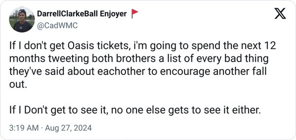 If I can't go, no one will!