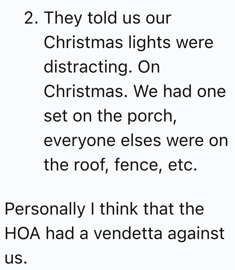 Distracting Christmas lights