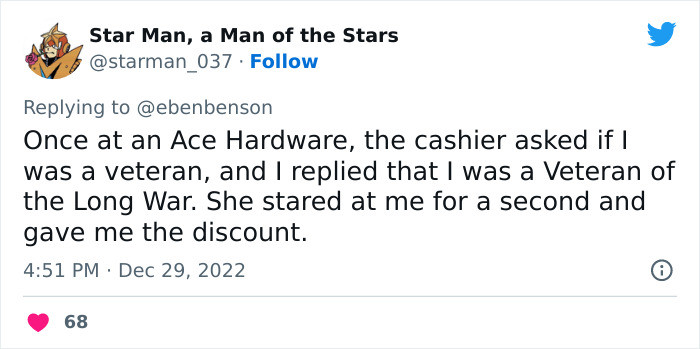 18. A veteran of the Long War