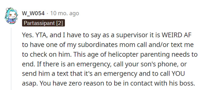 He's not a pupil anymore!