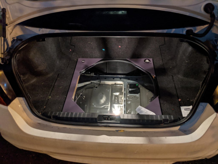 9. When I opened the trunk, I freaked out thinking someone stole the cover and the spare tire. Then I've remembered that I bought a mirror.