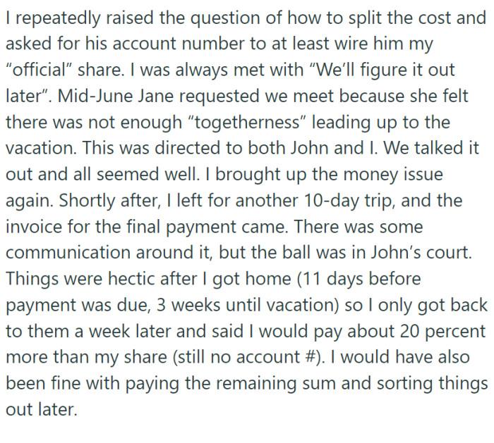 They made everything difficult for OP