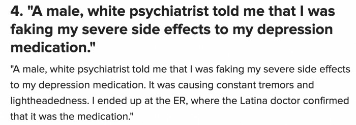 4. Do they assume you’d want to keep returning to a place where you’re being dismissed?