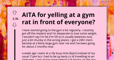AITA For Confronting A Gym Bully During My Workout
