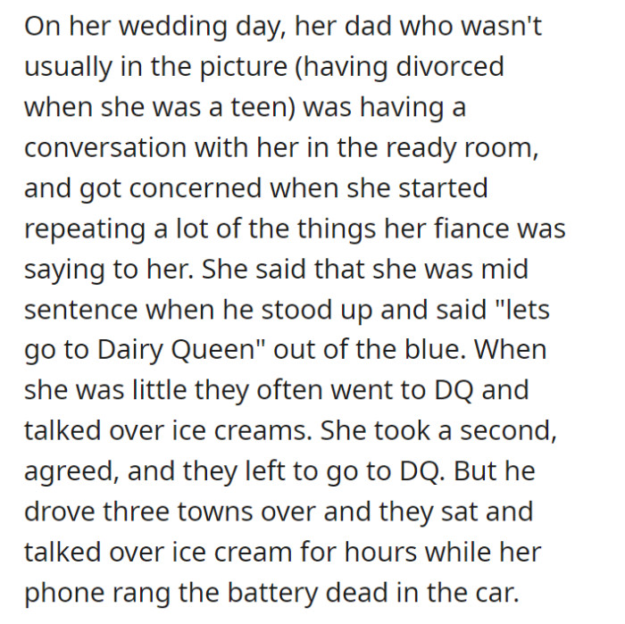 Here's where Dairy Queen kind of saves the day. We love the turn of events here!