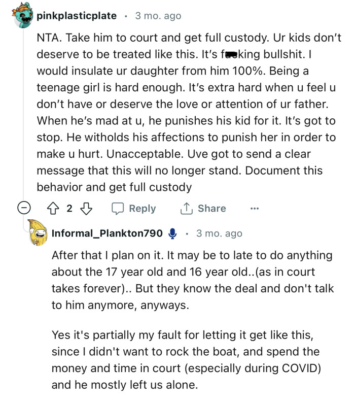 “NTA. Take him to court and get full custody.”