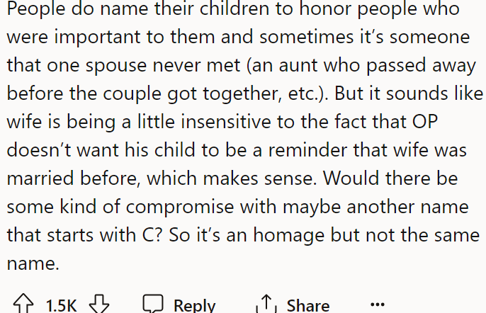 Another Redditor said both perspectives make sense and suggested they compromise.