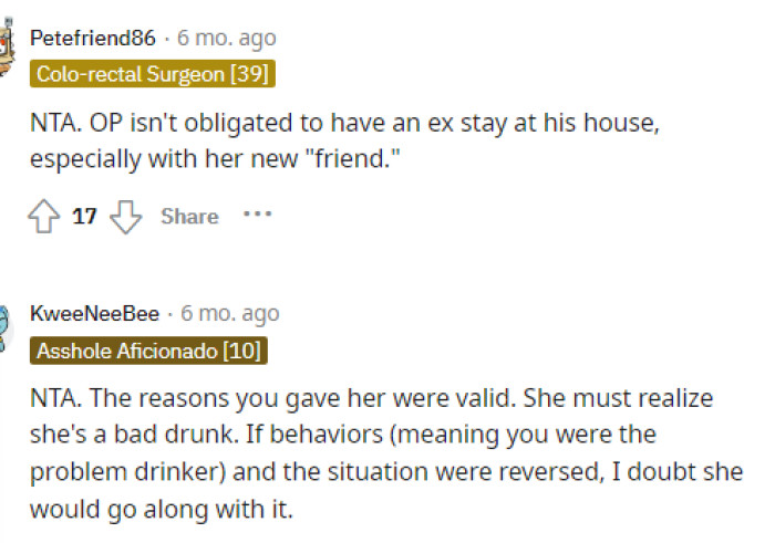 He doesn't have to let anyone do anything and this is definitely just something he's going to have to stand his ground on.