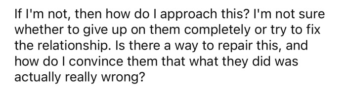 He went on to ask for advice on how to approach the situation with his parents.