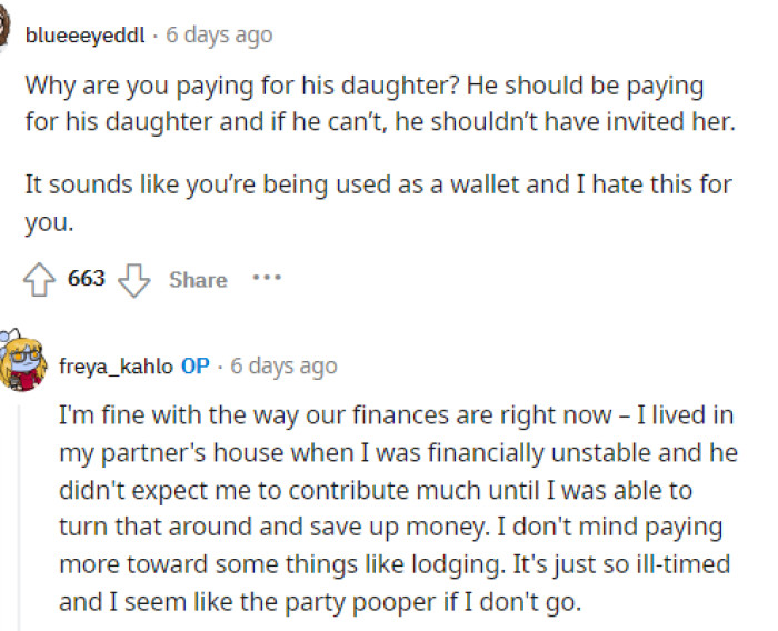 Some people wondered about their agreement and setup, but it turns out that this is just how they do things, and that's not what she's concerned about.