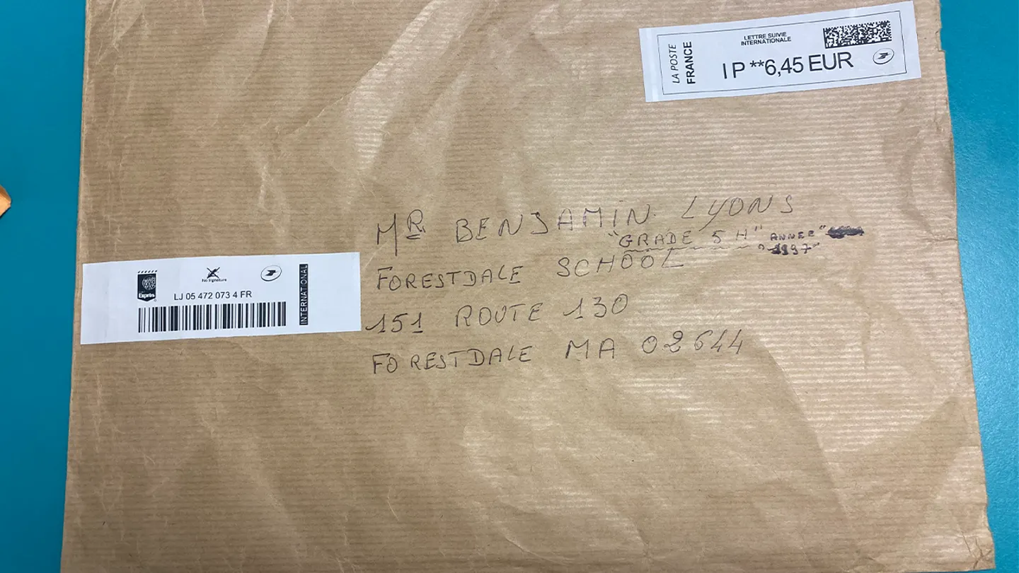In his letter, written entirely in French, Eriau said the bottle was found in France in good condition, albeit with a few barnacles stuck on it.