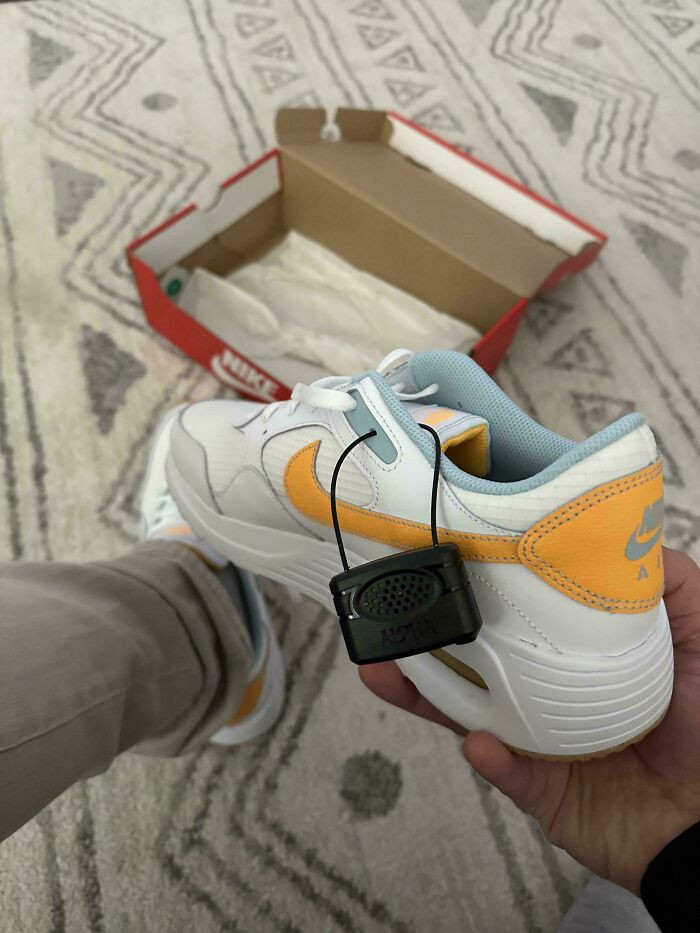 "Bought New Shoes And They Forgot To Remove The Tag"