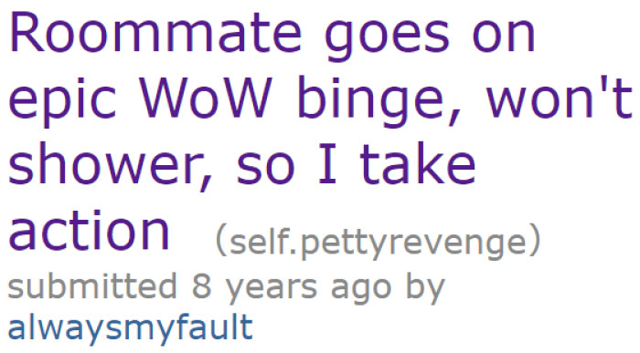 The OP shared his experience with a stinky roommate.