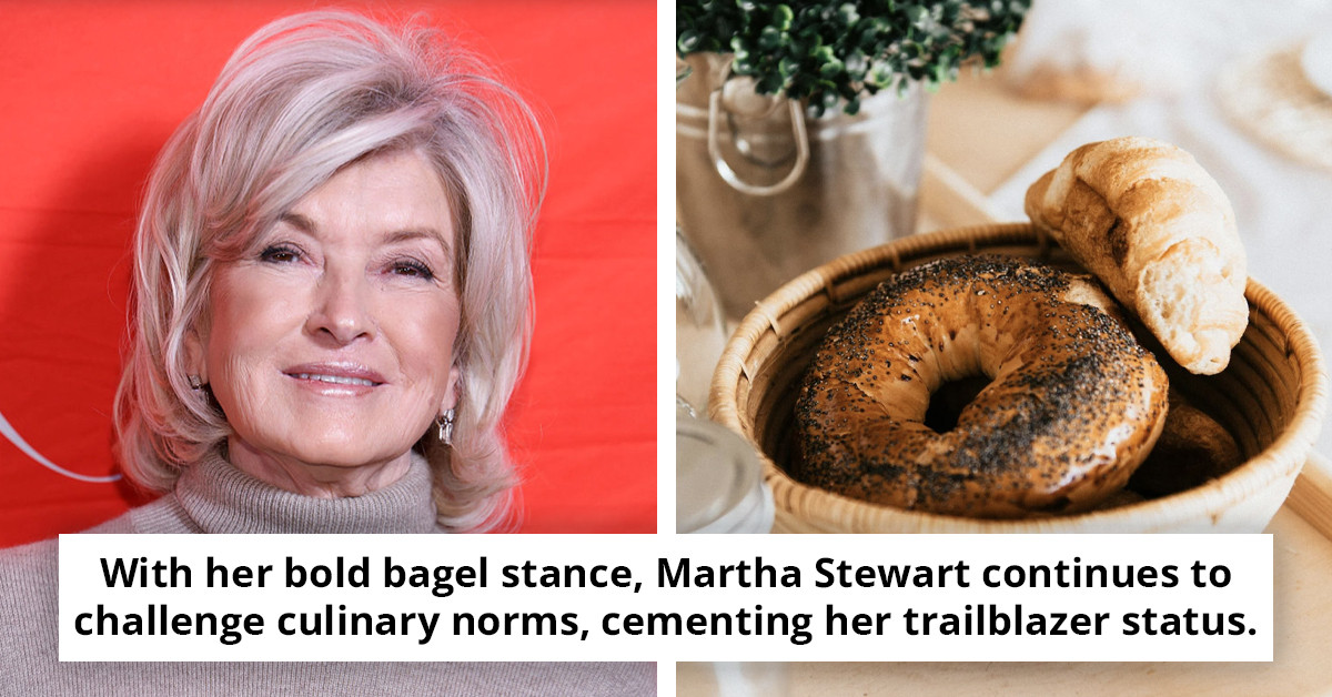 Martha Stewart's Surprising Bagel-Eating Technique Sparks Online Buzz
