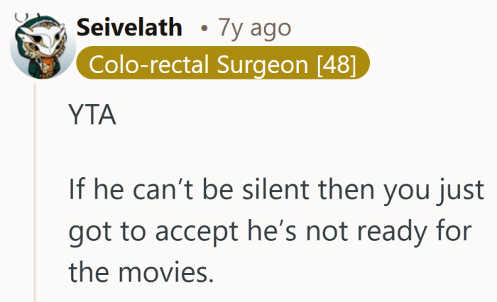 Not every milestone has to happen on schedule, even the first movie night.