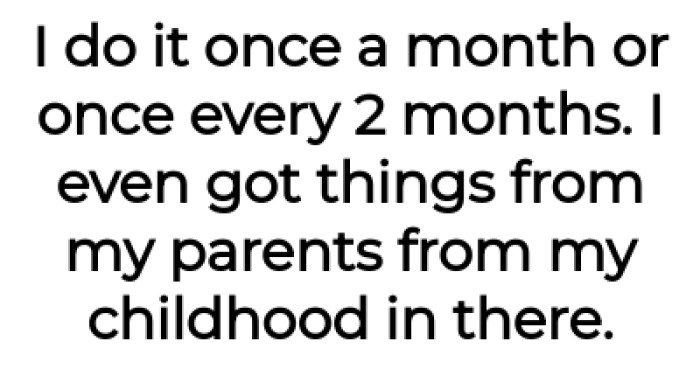 The OP also has stuffs from his parents