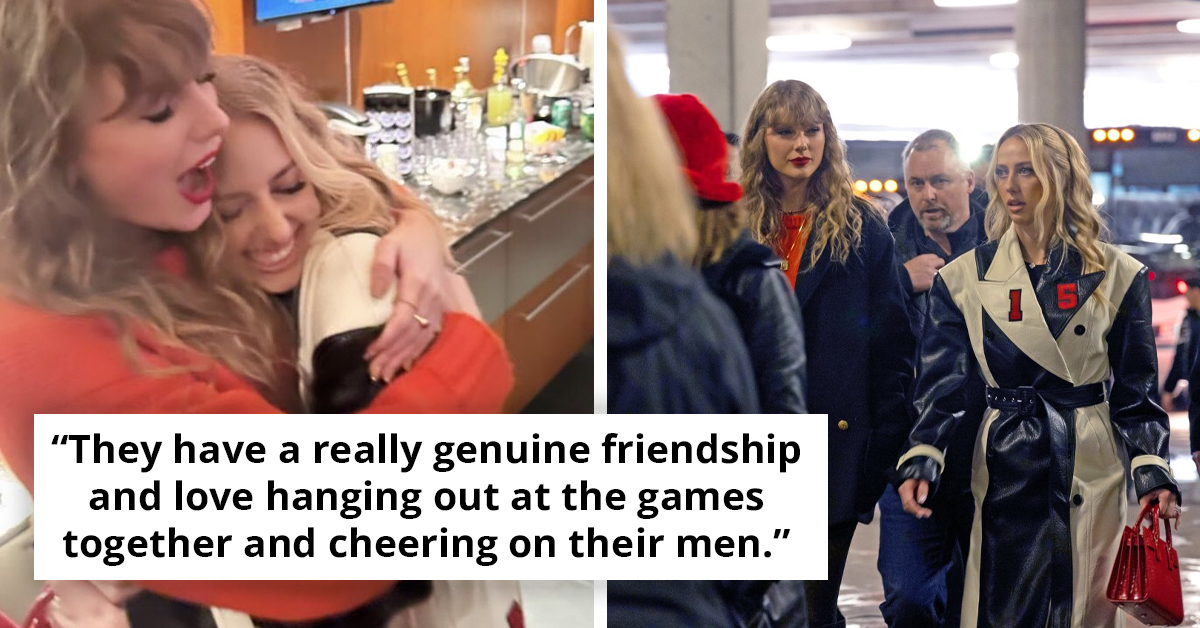 Taylor Swift Seen Posing With Patrick Mahomes' Wife At AFC Championship Game