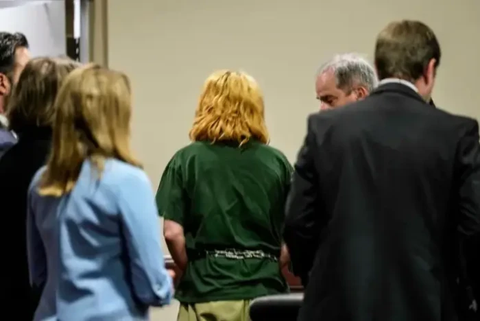 Colin Gray in court during legal proceedings related to school shooting