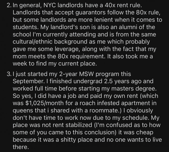 NYC landlords can be more lenient when it comes to students.