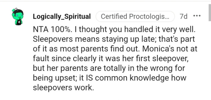 It is common knowledge how sleepovers work