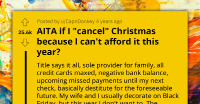 Father's Heart-Wrenching Revelation of a Debt-Darkened Holiday Season