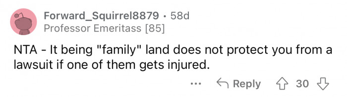 OP behaved that way to prevent potential lawsuits.