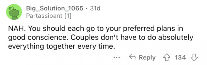 Go in good conscience.