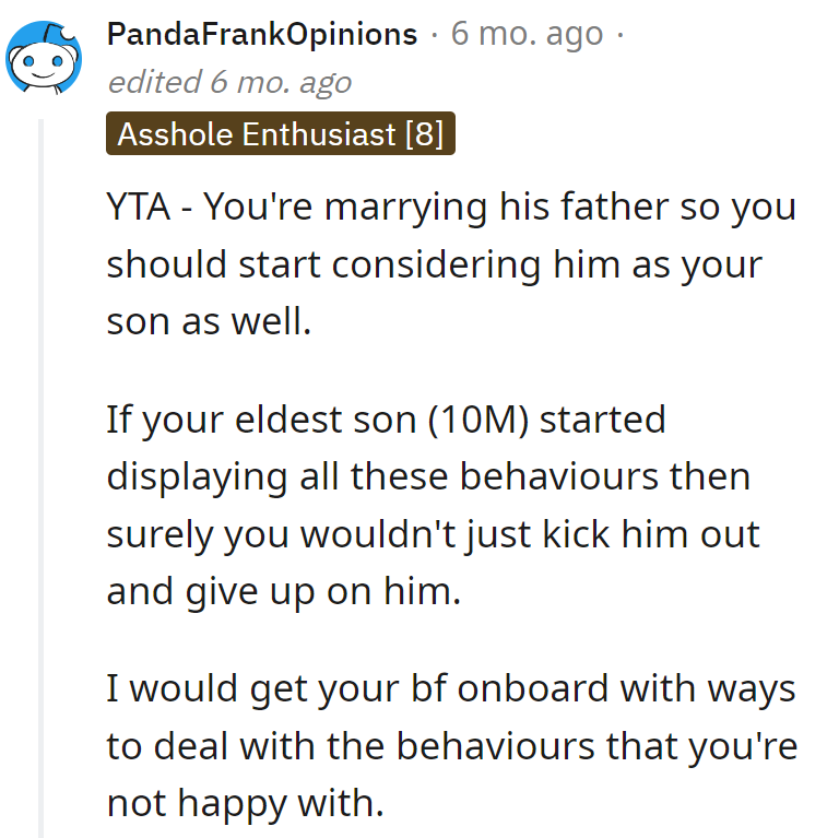 Treating the stepson like family, working on behavior with the boyfriend—new family dynamics in action!