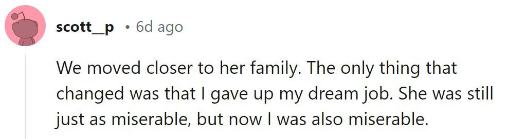 Moving closer to her family