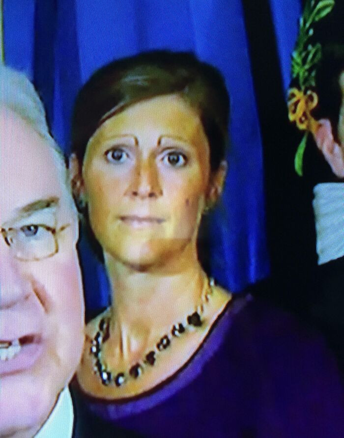 "This Lady In The Background On CNN"