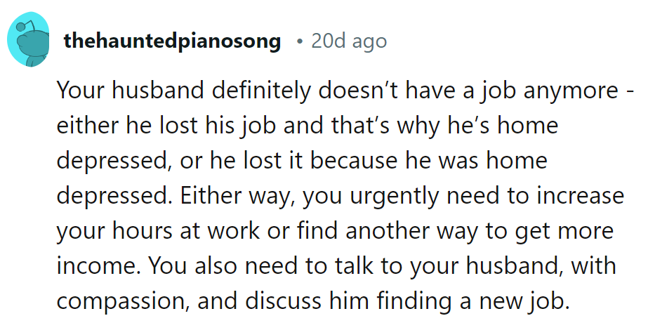 Job's MIA, but compassion's on the clock.