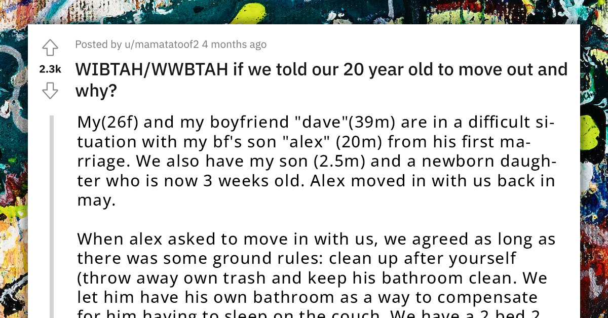 Couple Contemplates Throwing 20 Y.O. Son Out Of Their Apartment Because Of His Irresponsible Behavior